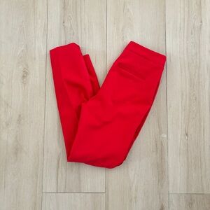 Zara red trousers